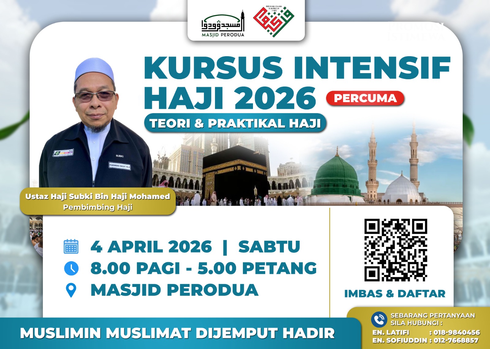 Kursus Intensif Haji Secara Percuma